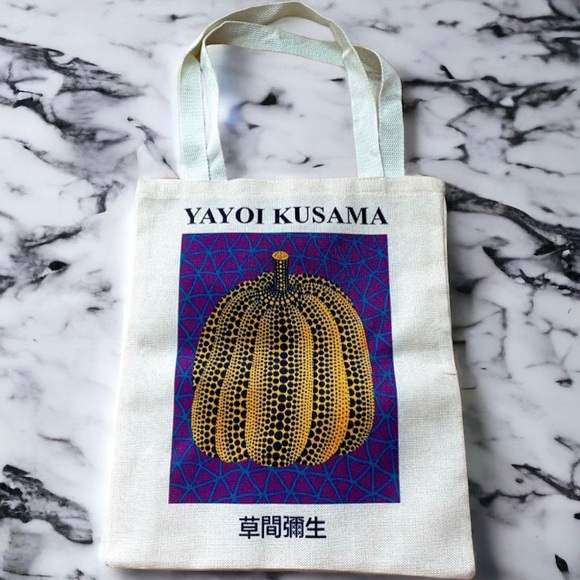 Handbags - LAST ONE YAYOI KUSAMA PURPLE AND YELLOW PUMPKIN BAG.  BRAND NEW. NEVER BEEN WORN